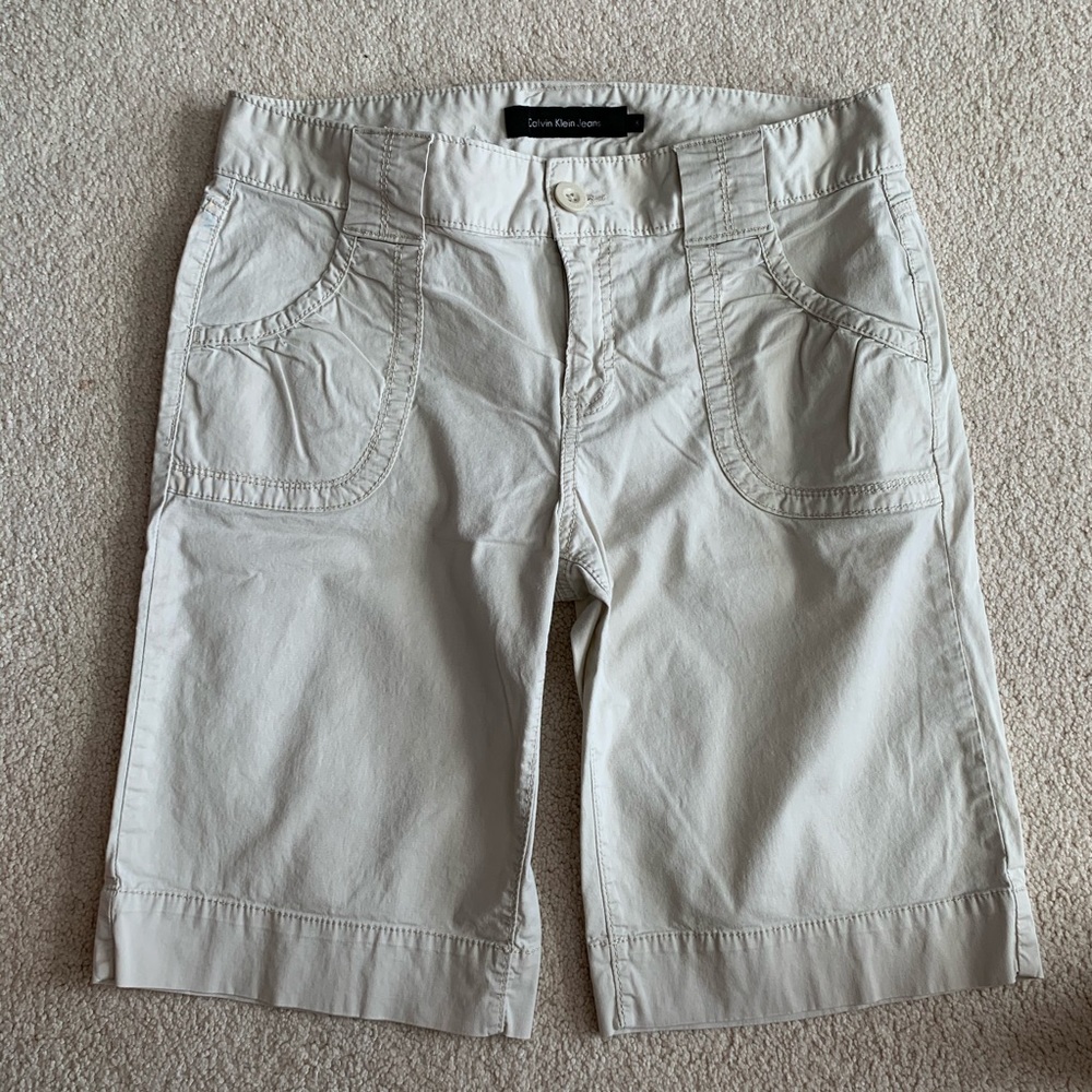 Calvin Klein Jeans Khaki Bermuda Shorts Size 10